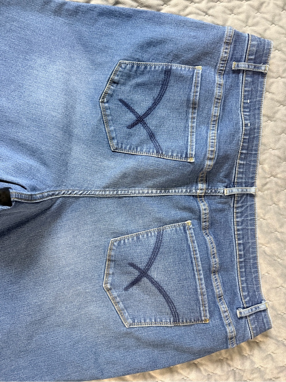 CJ Bank Blue Denim Jeans with Contrast Stitching 20W                     #204